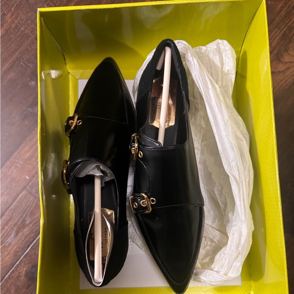 TED BAKER NAOI DOUBLE MONK STRAP BLACK LEATHER SHOES size 8 - Picture 10 of 10